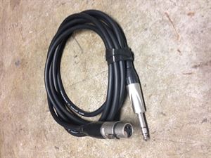 3m XLR F to TRS Jack lead