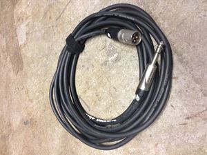 3m XLR M to TRS Jack lead