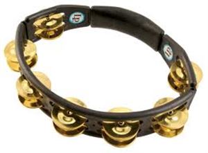 Cyclops Jingle Tambourine Brass-Black-Hand Held(LP170)
